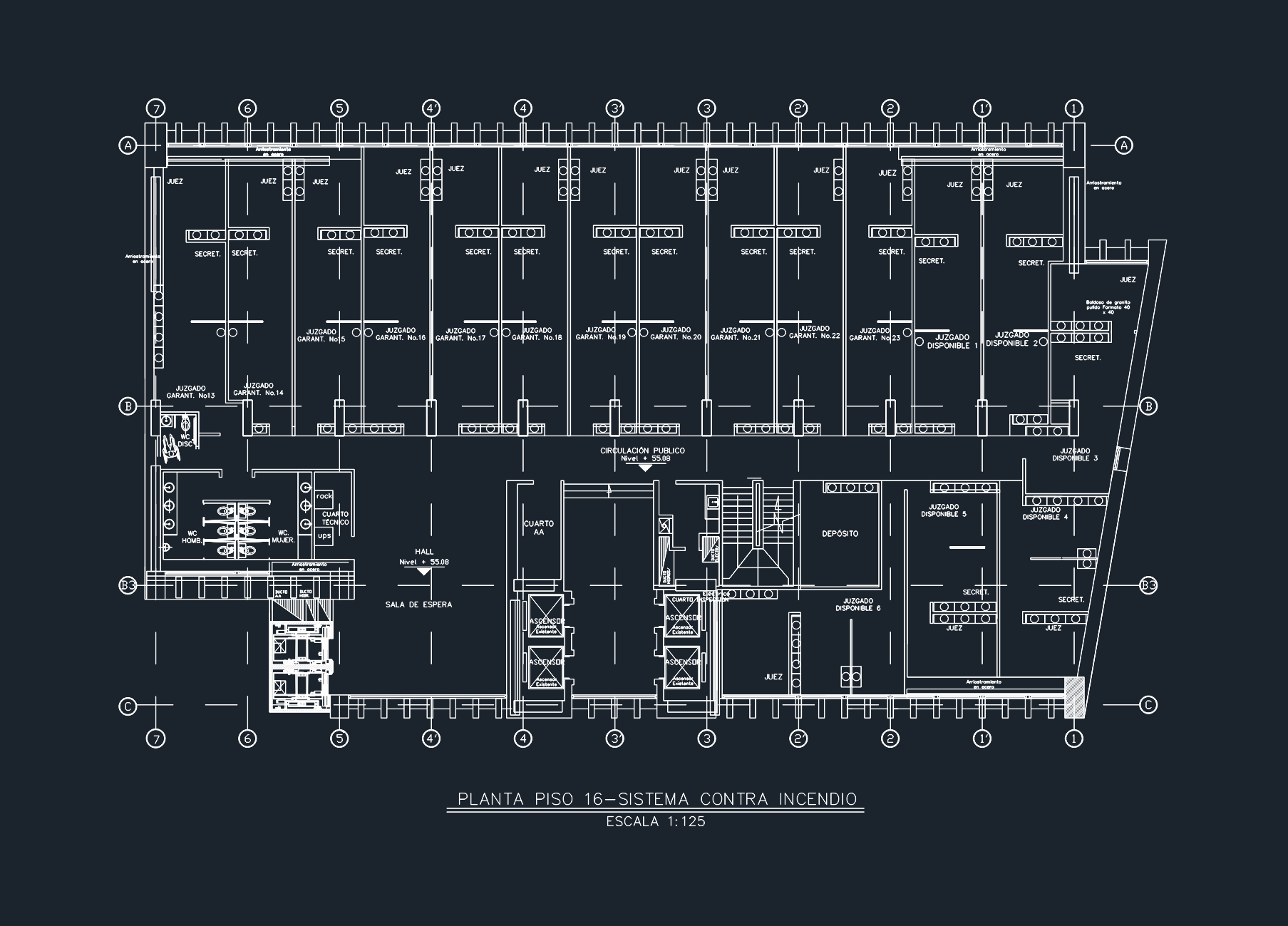 16th Floor Fire Protection System Layout | Designs CAD