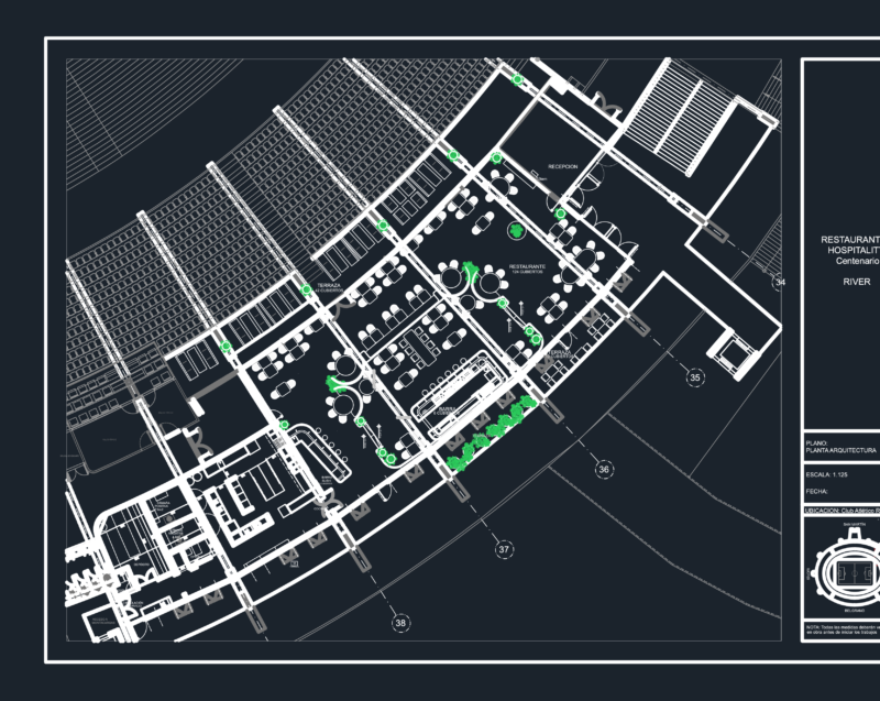 River Plate Restaurant Office Plans