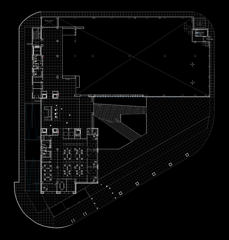 Ground floor architectural layout for commercial office and facility