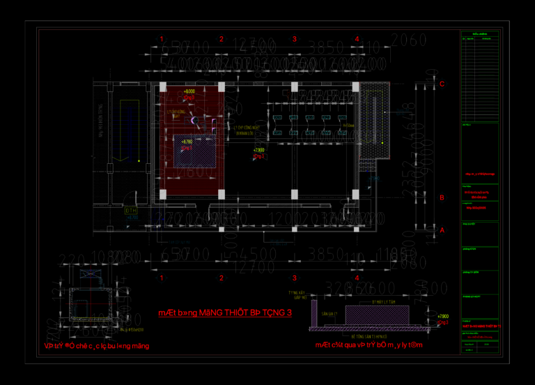 Industrial centrifuge foundation plan and cross-section drawing with dimensions and concrete reinforcement details.