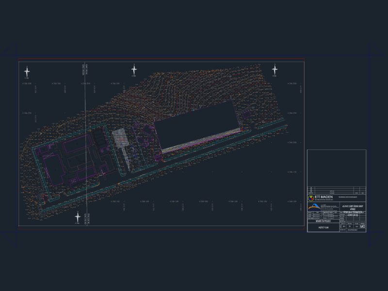 Site Plan for Beylikova Core Sample Storage Warehouse Facility