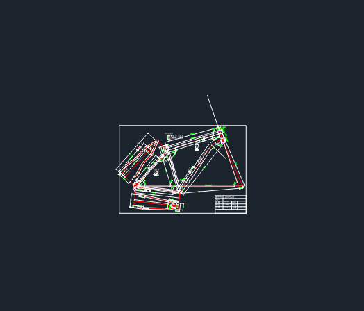 29M026 MTB Frame Geometry and Tube Profile Detail