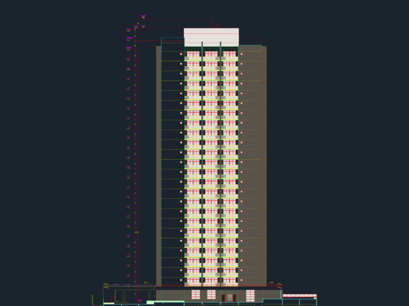 Rear facade residential elevation