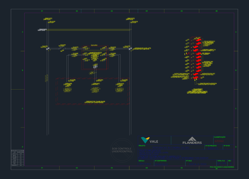 Flanders Cab Dash Panel 24VDC Power Interconnection Diagram