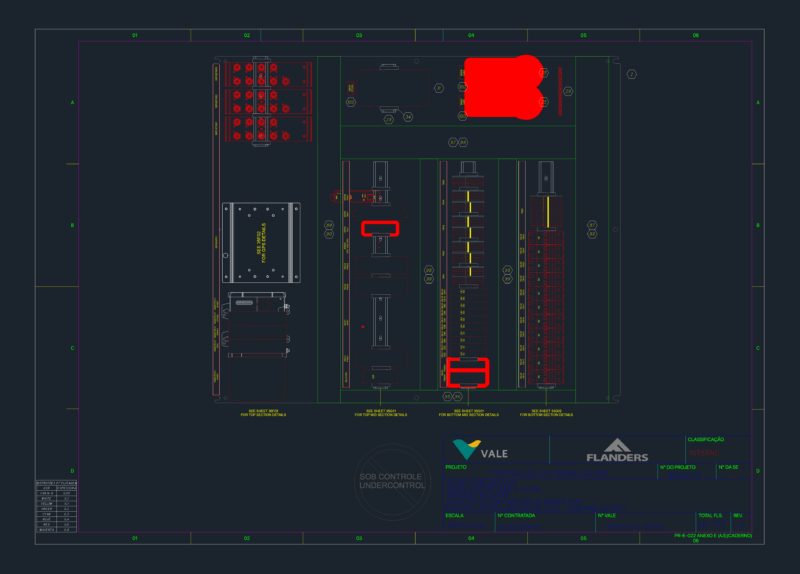Flanders ARDVARC Control Enclosure Subpanel Layout DWG Plan