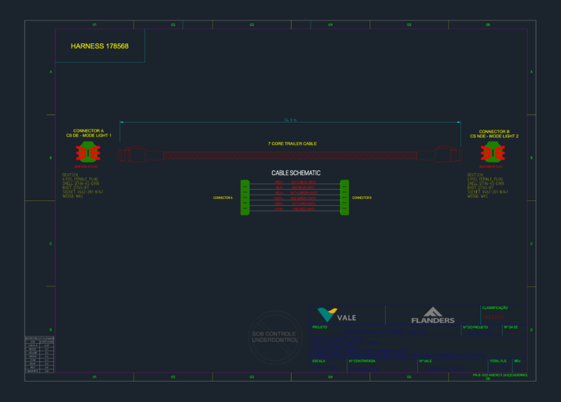 Harness 178568 Wiring Schematic & Assembly DWG