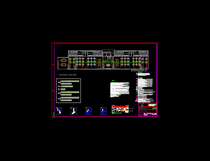 Electrical Power and Data Plan for Administrative Dining Hall DWG