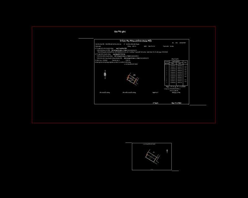 Cadastral survey of plot