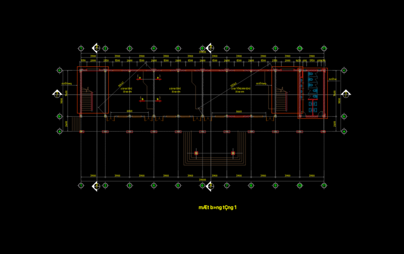 Floor plans for three story school building