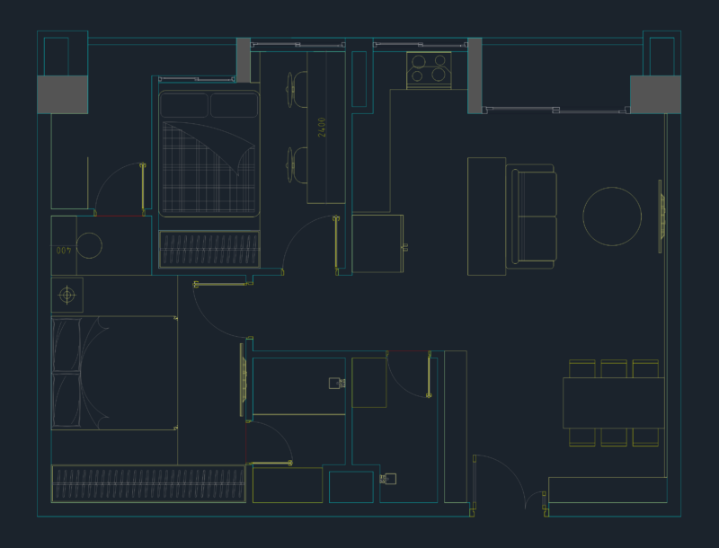 Small Apartment Furniture Plan