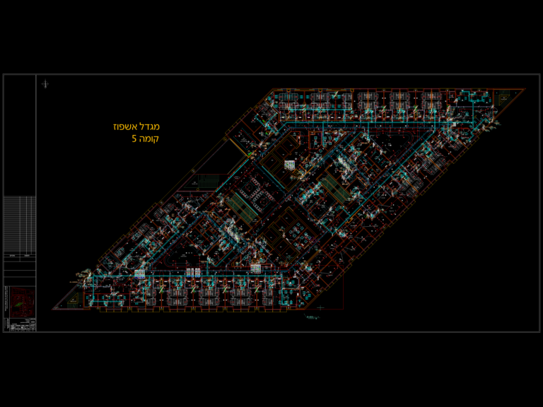 CAD floor plan of a hospital surgery wing showing patient rooms, nursing stations, and technical medical layouts.
