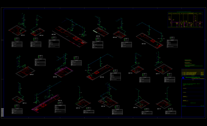 Hydraulic Installation Isometric Details for Residential Water Supply