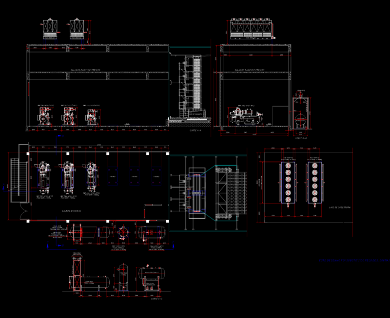 York RWF Compressor and Vessel Industrial Refrigeration Plant Layout