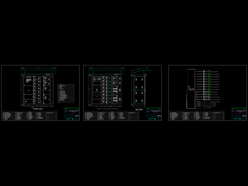 Water Treatment Plant MCC-09 Panel Layout and Single Line Diagram