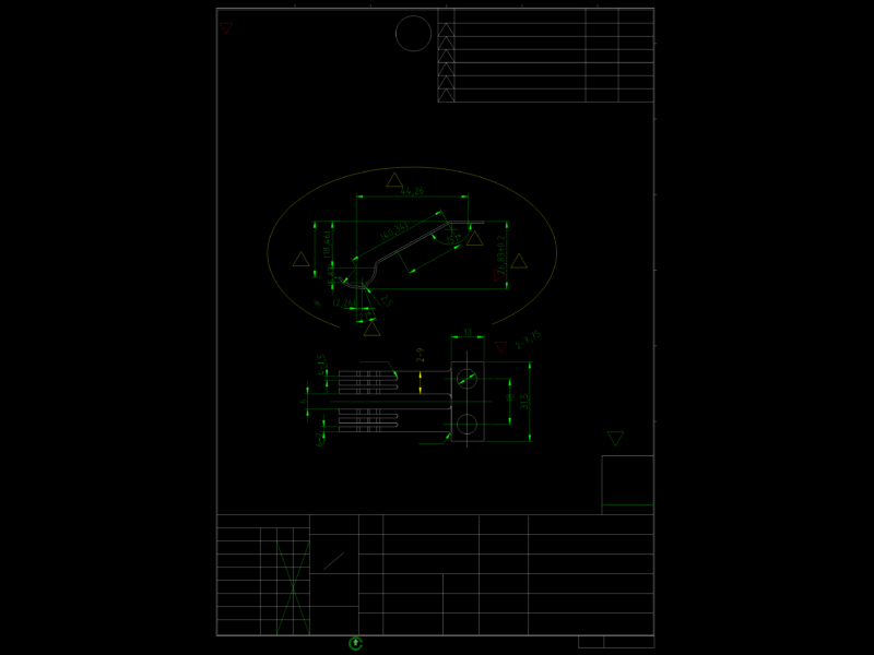 12K0-A04 Brass Sweep Piece Contact Drawing
