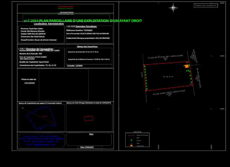 Farm Parcellary Plot Plan