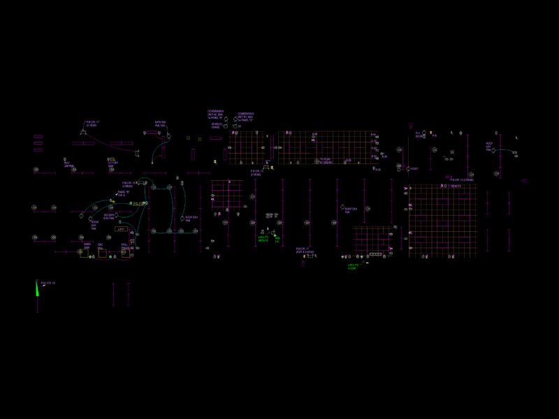 Industrial Workshop Electrical Plan & One-Line Diagram DWG