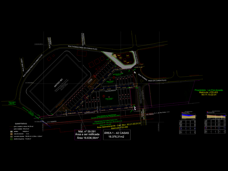 Residential subdivision layout plan