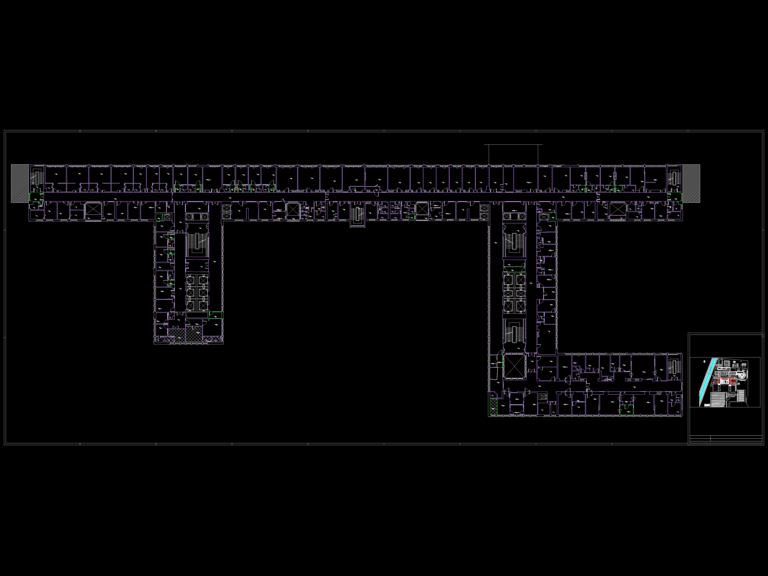 Architectural floor plan of Ospedale Borgo Roma surgery and maternity wings showing wards, labs, and corridors.