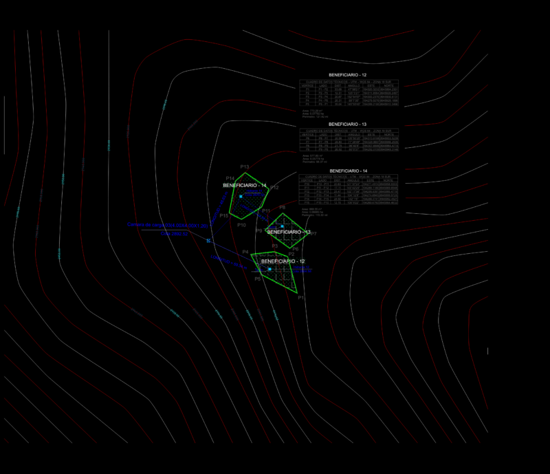 Irrigation System Layout Fortaleza Project Pariacoto Huaraz