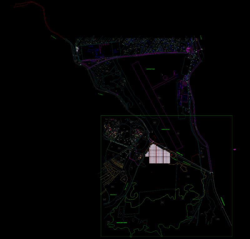 4.8MW Solar Power Plant Layout DWG Site Plan