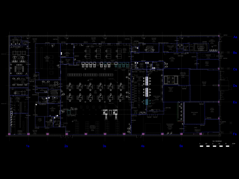 Medical Facility Ground Floor Layout for Sterile Services and Endoscopy