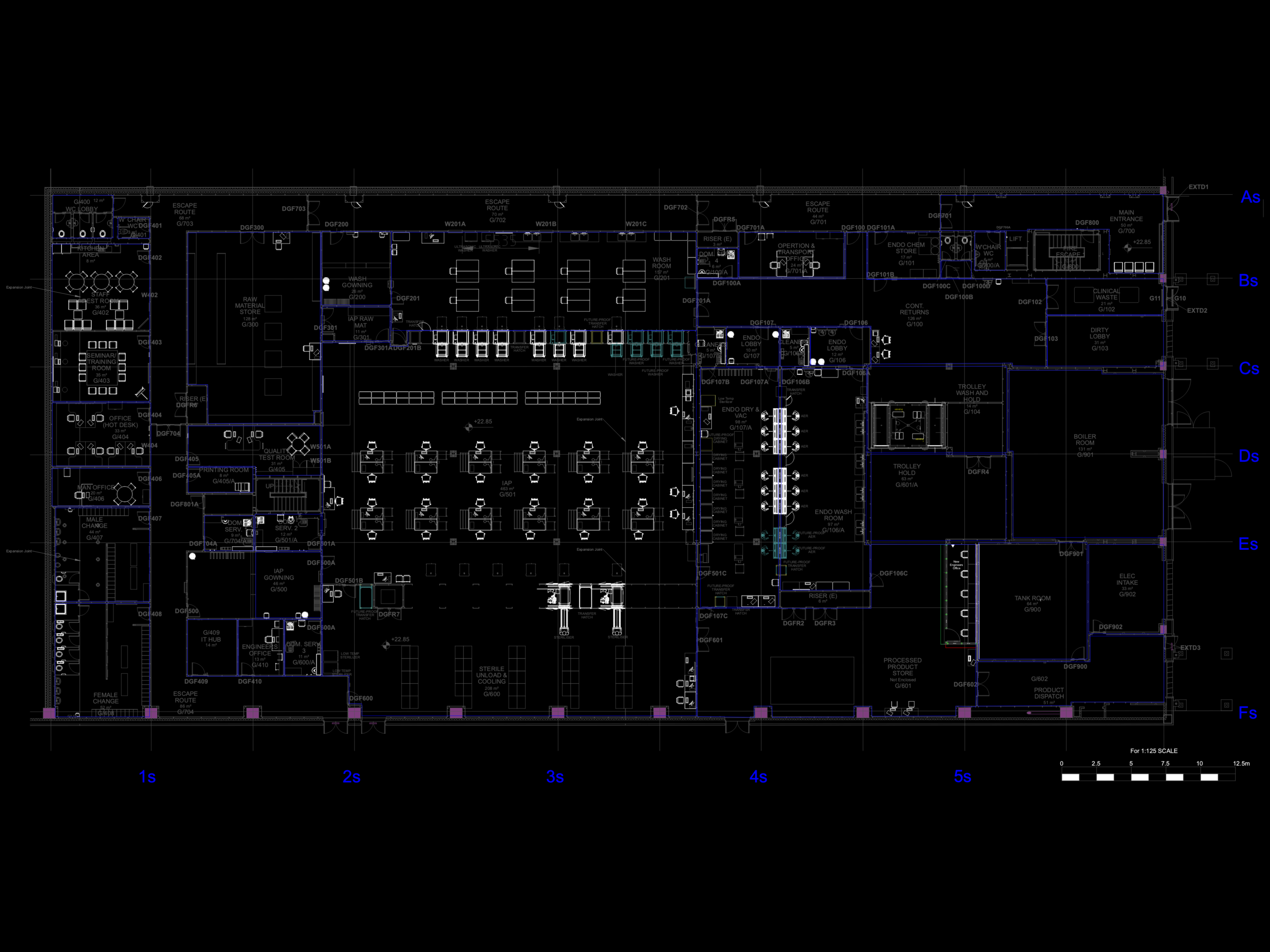 Sterile Services & Endoscopy Unit Floor Plan | Designs CAD