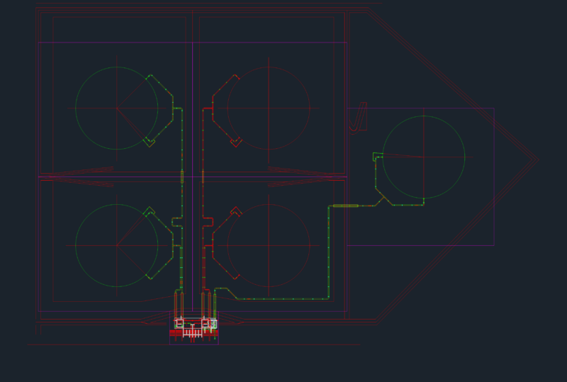42-inch Main Piping Layout for Tank Farm and Manifold-F