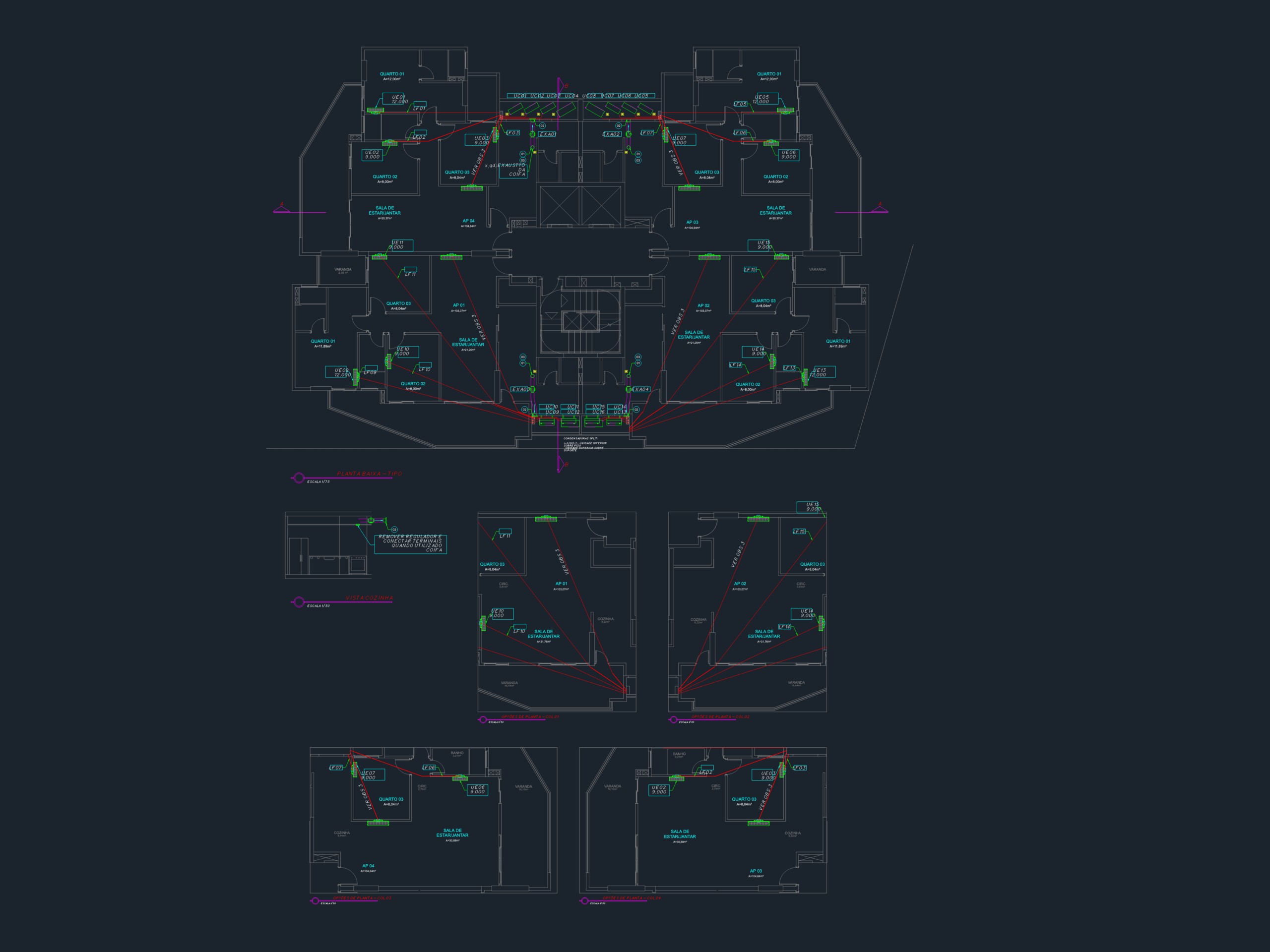 Apartment HVAC Layout Floor Plan DWG | Designs CAD