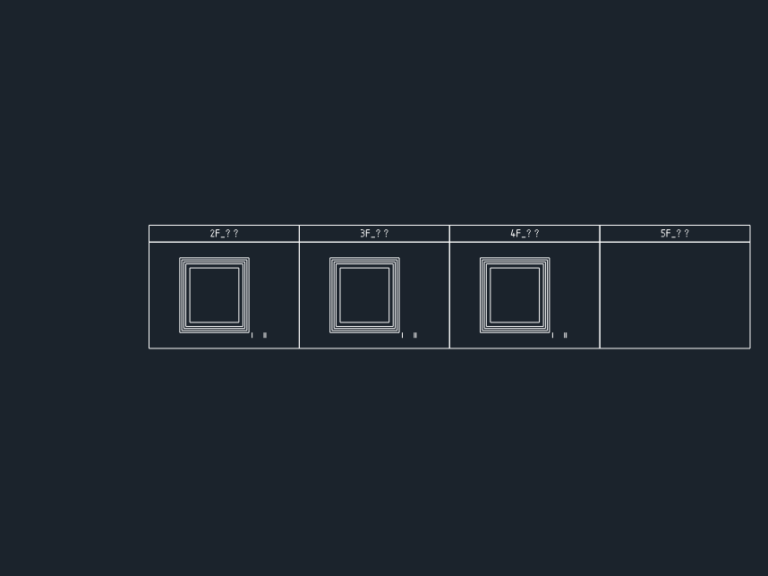 CAD floor plan and structural sections for a commercial mezzanine using 50x100 square pipe framing.