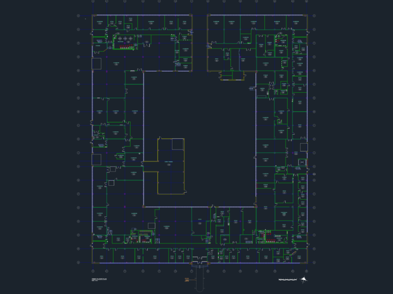 First Floor Architectural Plan for Multi-Purpose Educational Facility