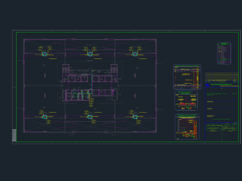 Sewage and rainwater layout