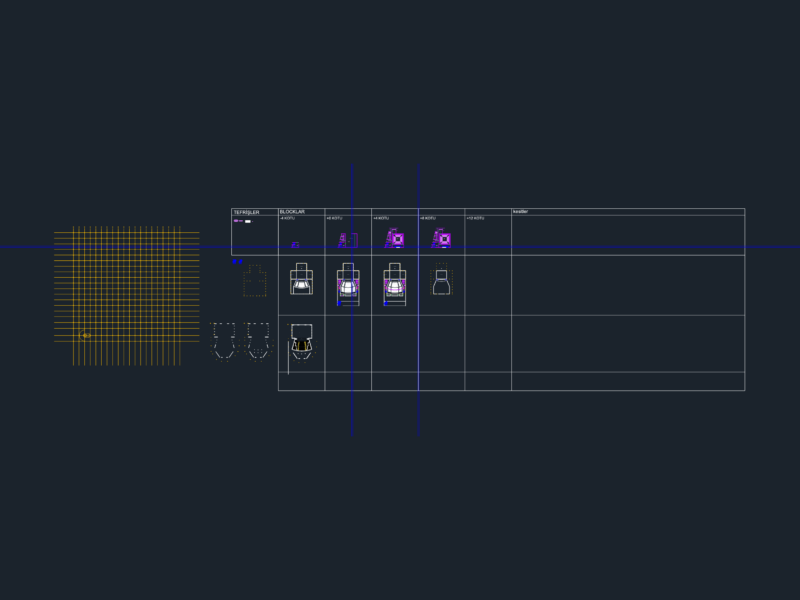 Black box theater plans with stage and orchestra pit