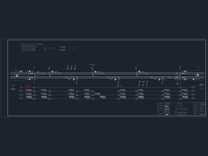 Railway Signal Plane and Cable Layout for Automatic Block Section