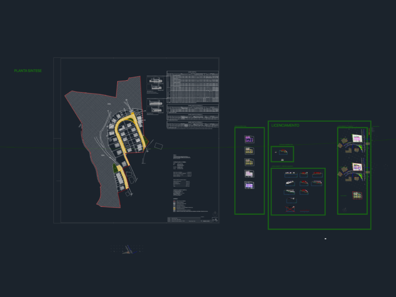 250.5m² Single-Family Residence (H.U.I.) Licensing Set – Loteamento 14/2002