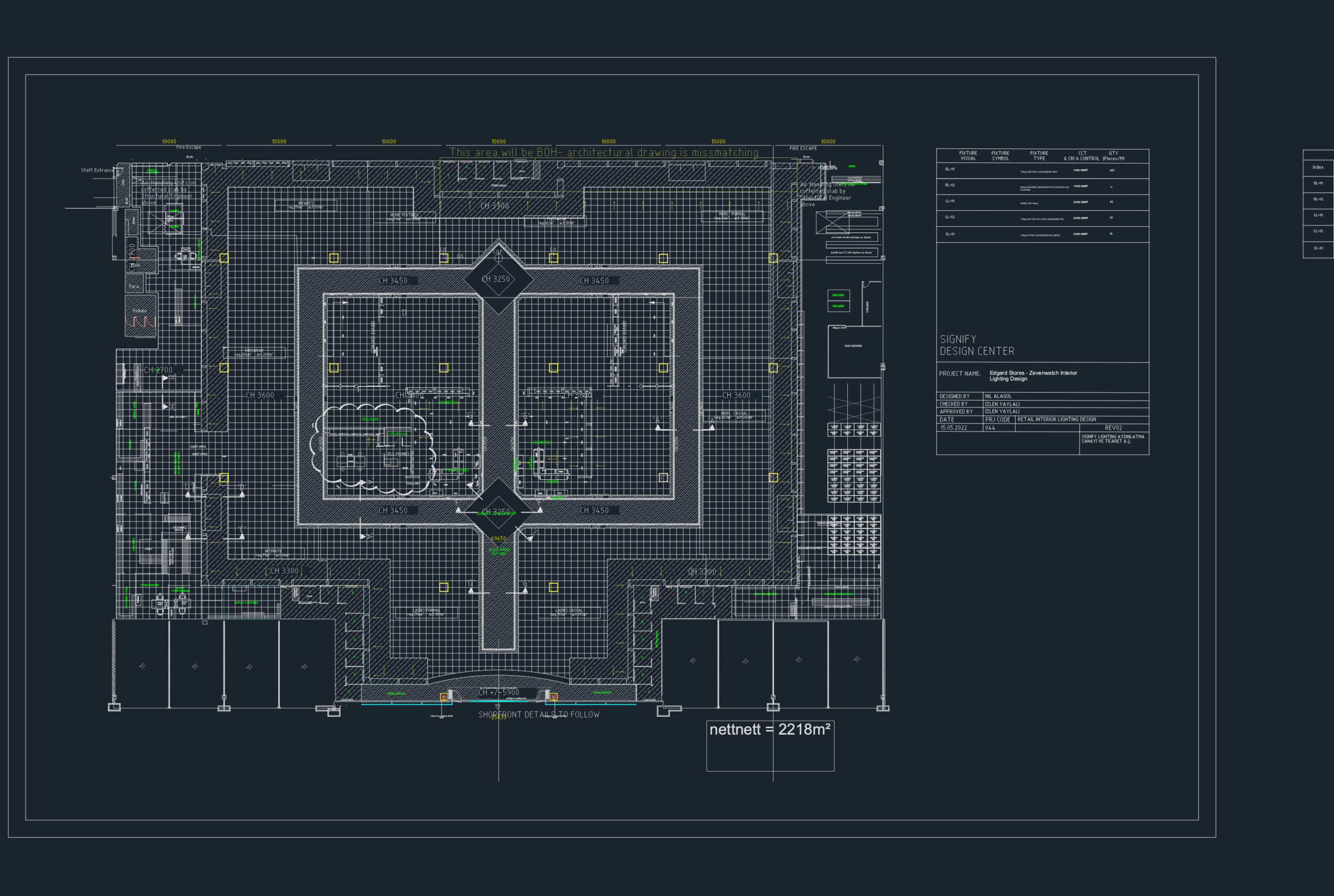 Store Electrical Layout Retail Lighting Design Plan Edgars Store | Designs CAD