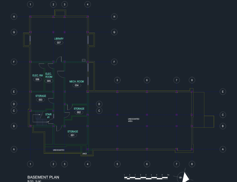 S-141 Building Basement Plan