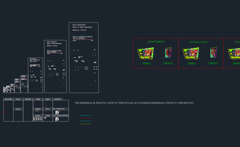 CAD floor plans for ground and basement levels including MEP symbol legends and office furniture layouts.