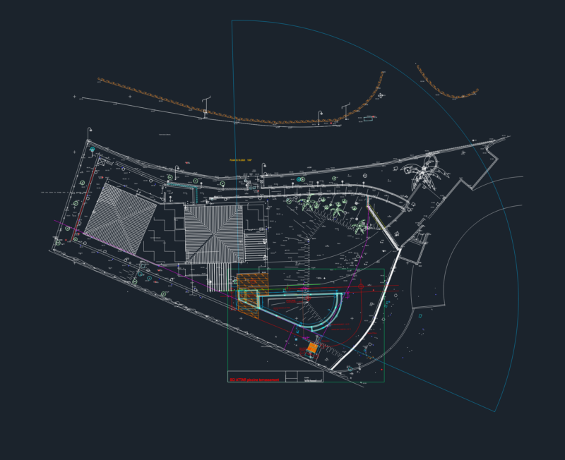 SCI ATTAR Swimming Pool and Terrace Detailed Site Plan