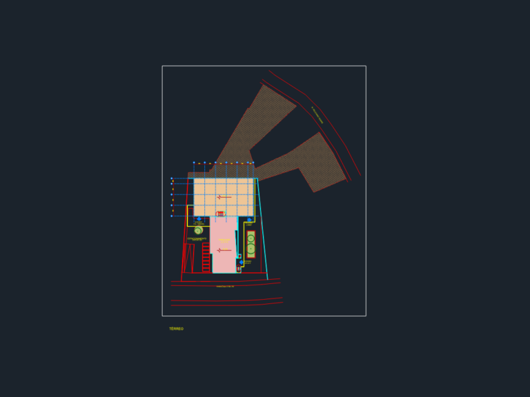 CAD ground floor plan for a hospital expansion project featuring building footprint, parking areas, and site access.