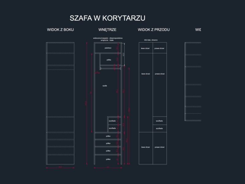 Hallway wardrobe detail dwg