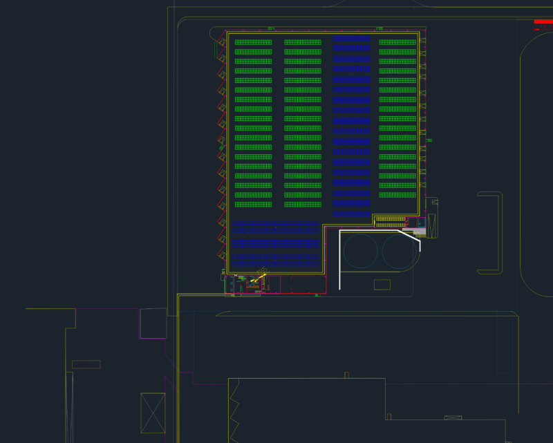 Industrial warehouse layout Nave C