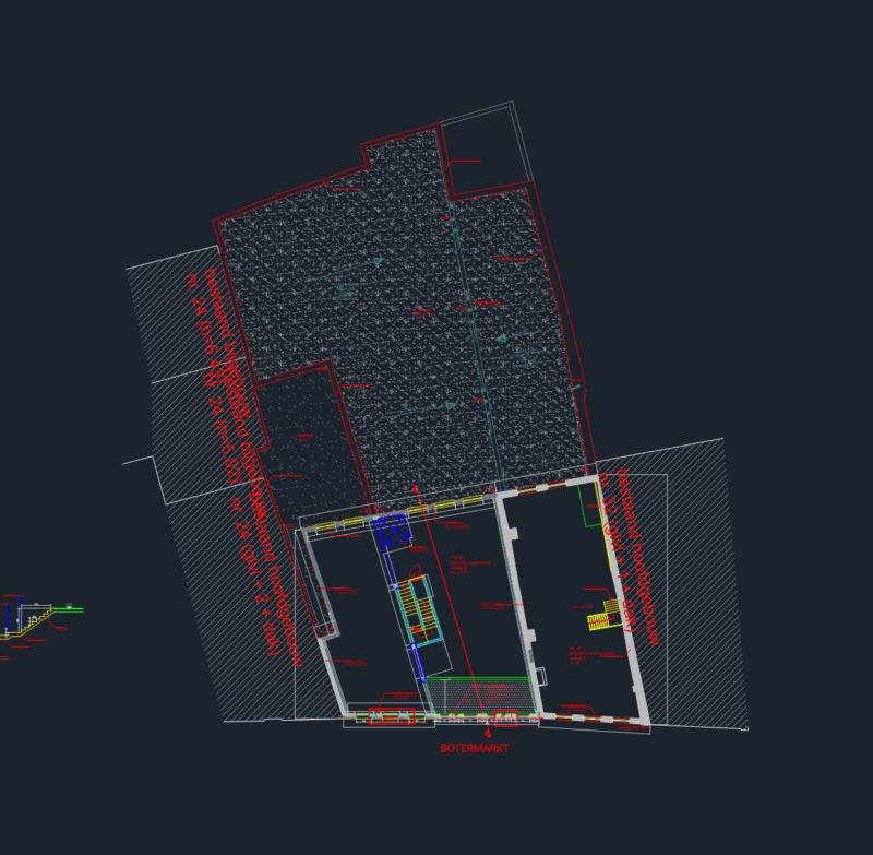 Botermarkt Retail Units A, B, and C Floor Plans and Elevations