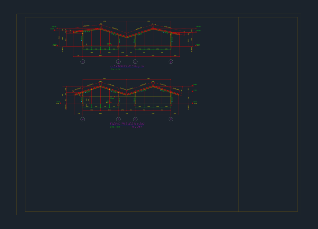 CAD structural detail showing a W16x50 steel column base plate, anchor bolts, and diagonal bracing connection.