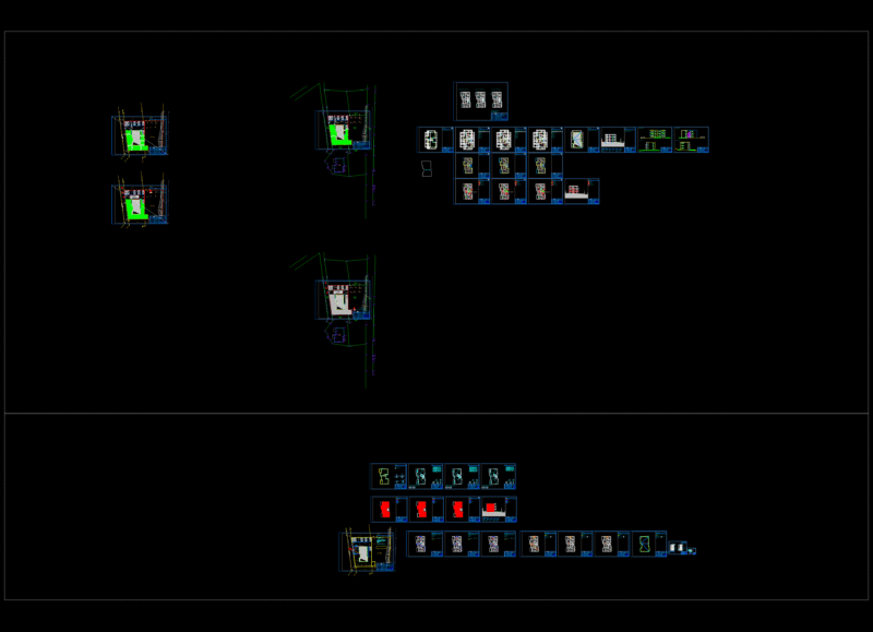 Architectural Set for Multi-Unit Residential Building with Elevations and Sections