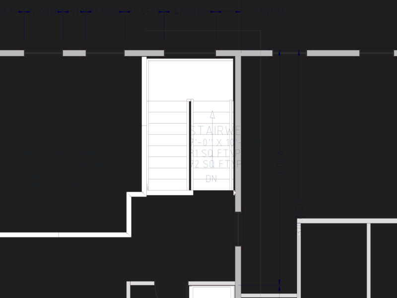 Second floor loft residential plan