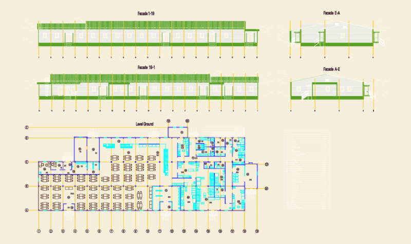 Canteen building layout