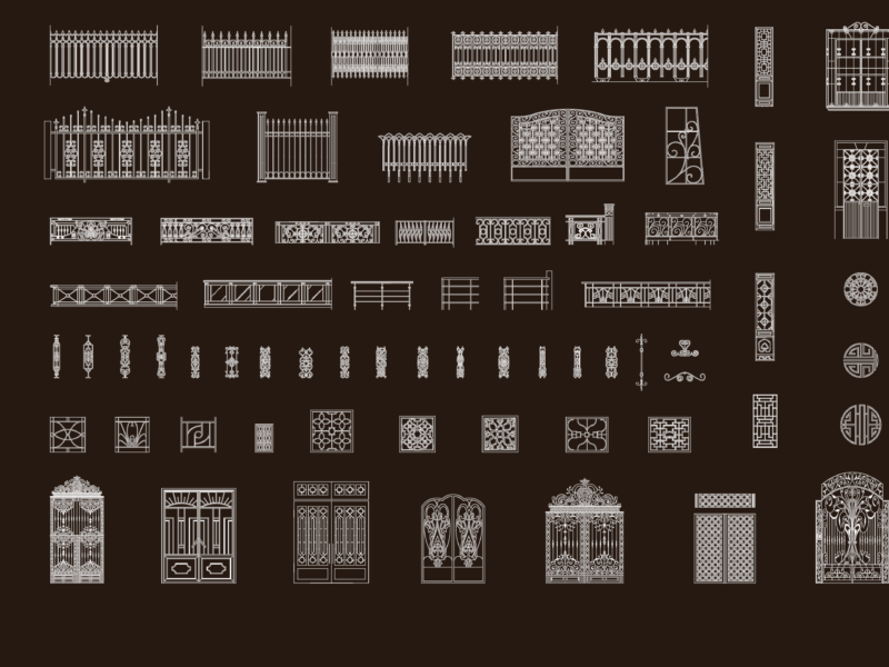 Wrought Ironwork DWG