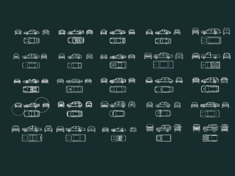 100 CAR BLOCKS COMPLETE VIEWS