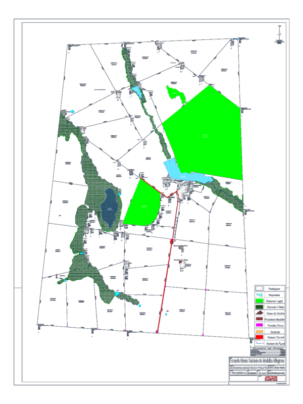 1,292ha Fazenda Medalha Milagrosa Rural Land Plan